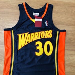 Authentic New M&N Stephen Curry jersey